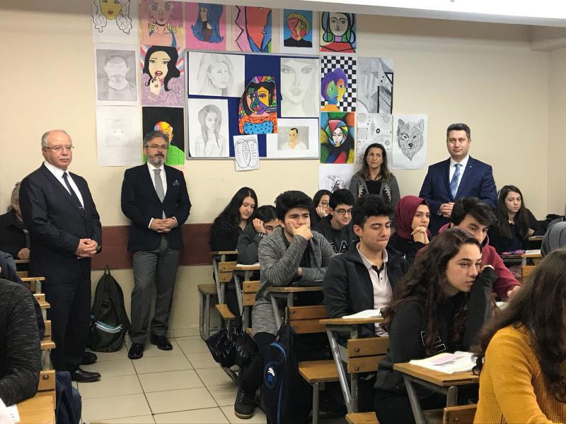 İl milli eğitim müdürümüz Ömer Faruk Yelkenci okulumuzu ziyaret etti