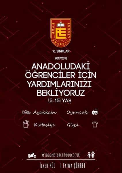 1000 motorcu 1000 çocuk